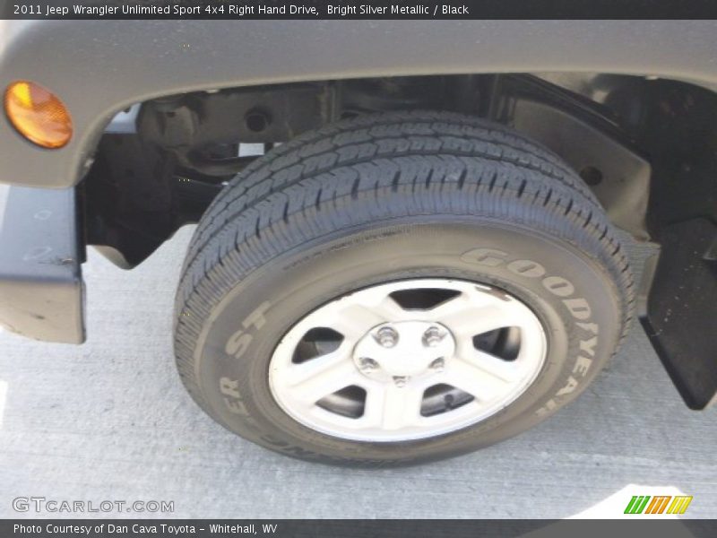 Bright Silver Metallic / Black 2011 Jeep Wrangler Unlimited Sport 4x4 Right Hand Drive