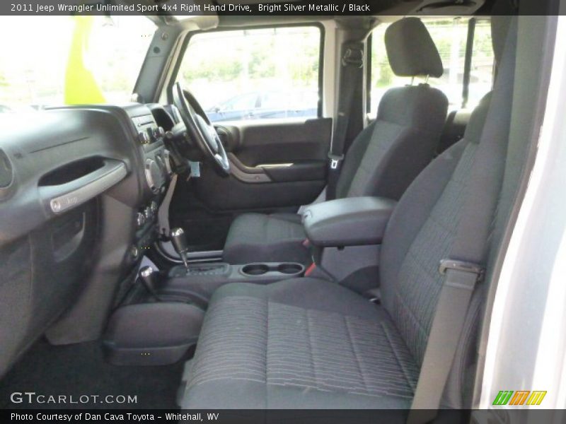 Bright Silver Metallic / Black 2011 Jeep Wrangler Unlimited Sport 4x4 Right Hand Drive