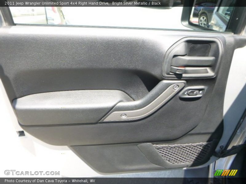 Bright Silver Metallic / Black 2011 Jeep Wrangler Unlimited Sport 4x4 Right Hand Drive