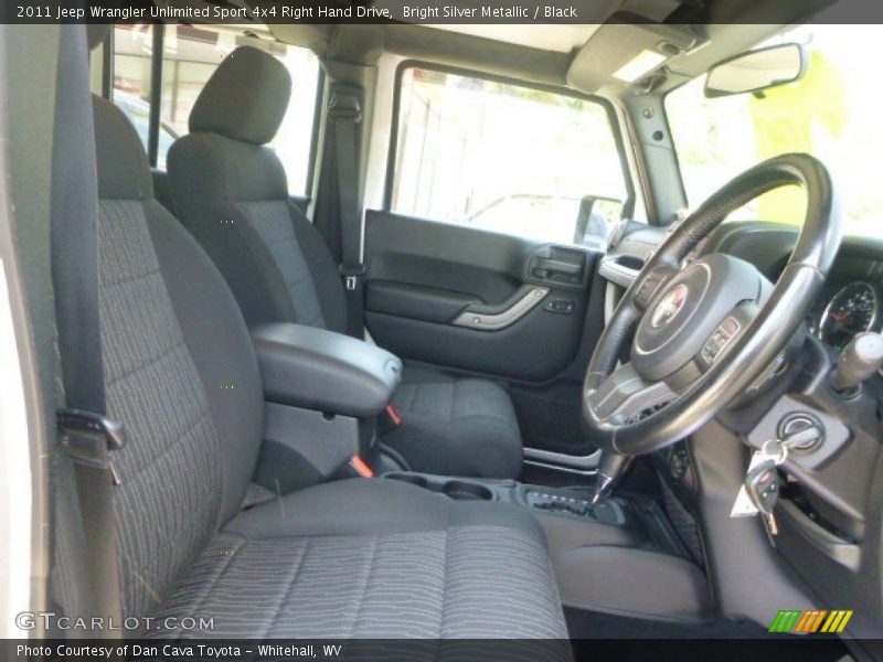 Bright Silver Metallic / Black 2011 Jeep Wrangler Unlimited Sport 4x4 Right Hand Drive