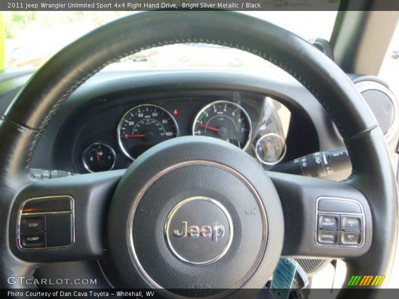 Bright Silver Metallic / Black 2011 Jeep Wrangler Unlimited Sport 4x4 Right Hand Drive