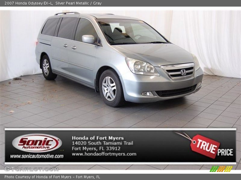 Silver Pearl Metallic / Gray 2007 Honda Odyssey EX-L