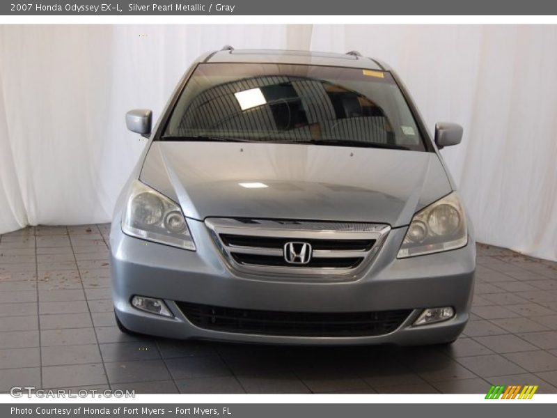 Silver Pearl Metallic / Gray 2007 Honda Odyssey EX-L
