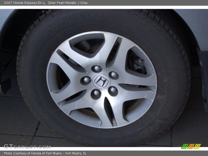Silver Pearl Metallic / Gray 2007 Honda Odyssey EX-L