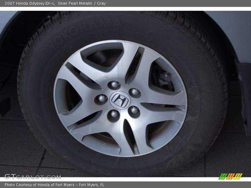 Silver Pearl Metallic / Gray 2007 Honda Odyssey EX-L
