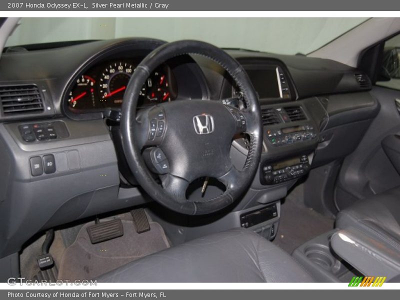Silver Pearl Metallic / Gray 2007 Honda Odyssey EX-L