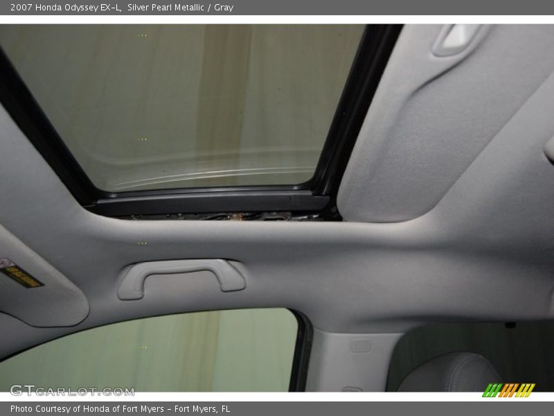 Silver Pearl Metallic / Gray 2007 Honda Odyssey EX-L