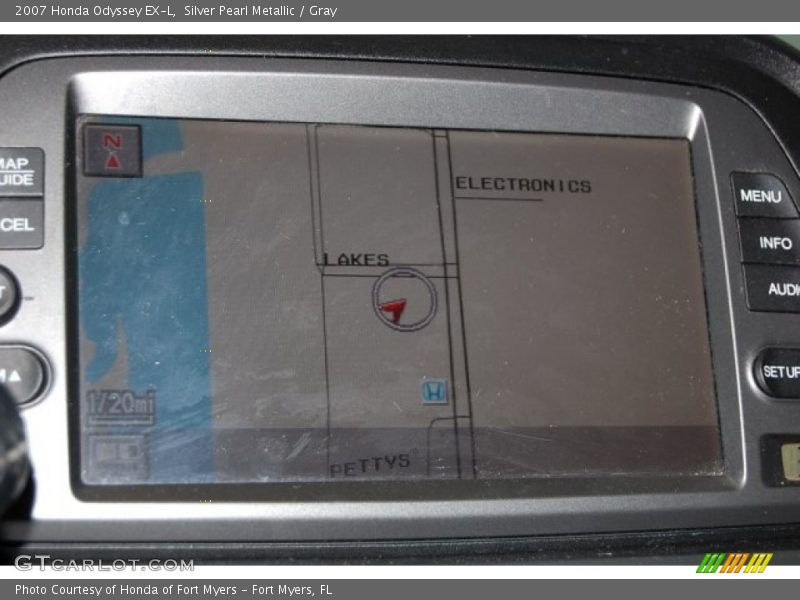 Silver Pearl Metallic / Gray 2007 Honda Odyssey EX-L