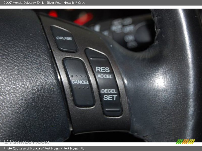 Silver Pearl Metallic / Gray 2007 Honda Odyssey EX-L