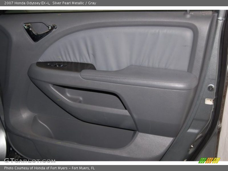 Silver Pearl Metallic / Gray 2007 Honda Odyssey EX-L