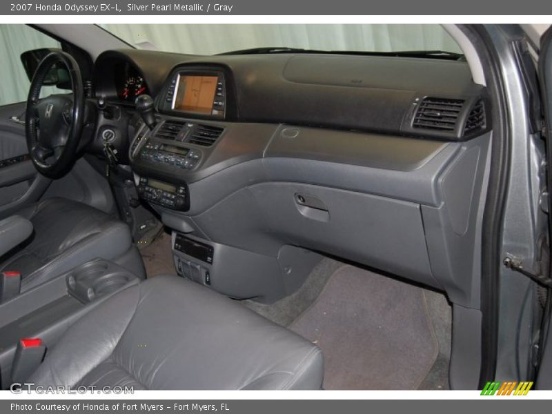 Silver Pearl Metallic / Gray 2007 Honda Odyssey EX-L