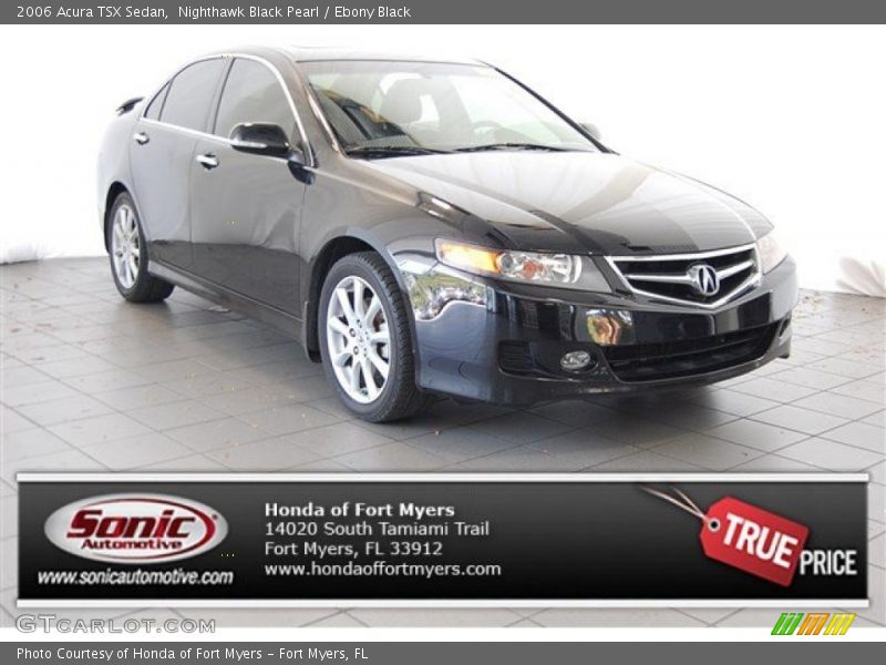 Nighthawk Black Pearl / Ebony Black 2006 Acura TSX Sedan