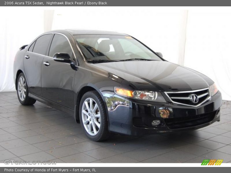 Nighthawk Black Pearl / Ebony Black 2006 Acura TSX Sedan