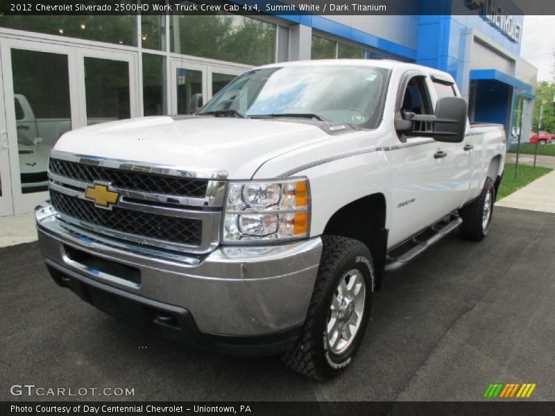 Summit White / Dark Titanium 2012 Chevrolet Silverado 2500HD Work Truck Crew Cab 4x4