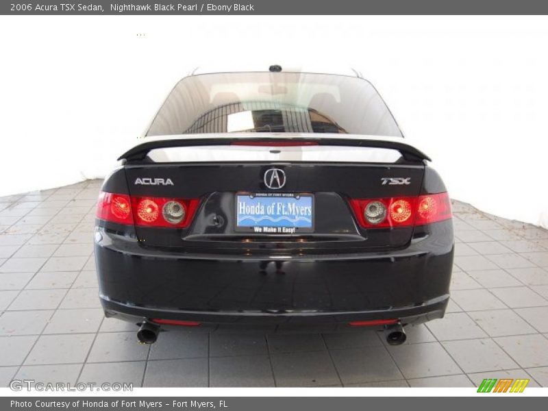 Nighthawk Black Pearl / Ebony Black 2006 Acura TSX Sedan