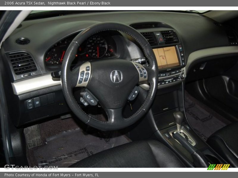 Nighthawk Black Pearl / Ebony Black 2006 Acura TSX Sedan