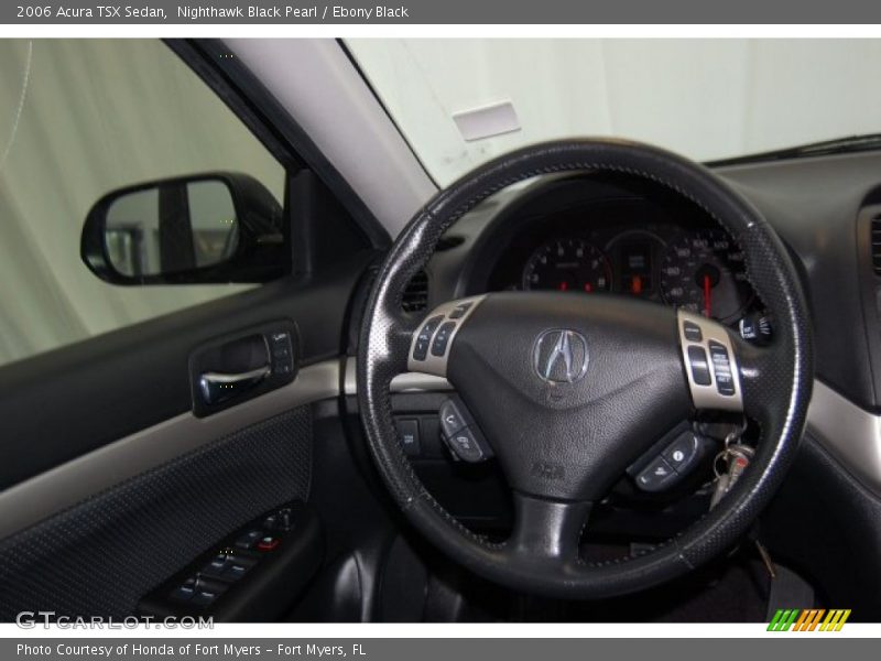 Nighthawk Black Pearl / Ebony Black 2006 Acura TSX Sedan