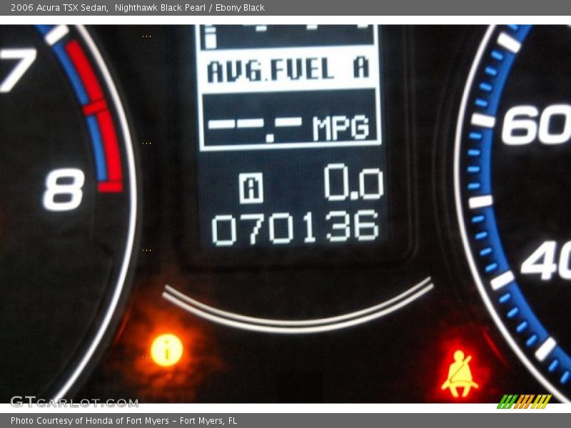 Nighthawk Black Pearl / Ebony Black 2006 Acura TSX Sedan