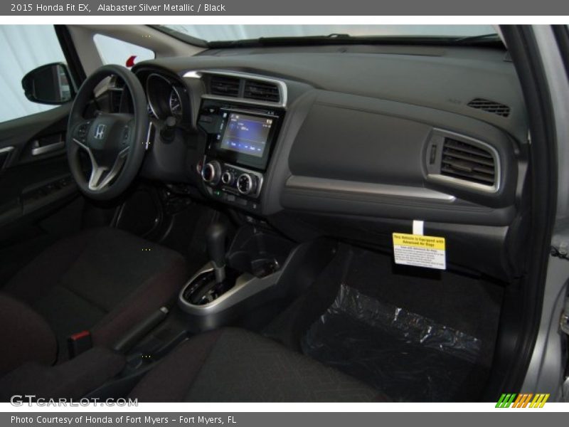 Alabaster Silver Metallic / Black 2015 Honda Fit EX