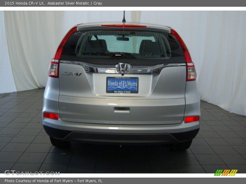 Alabaster Silver Metallic / Gray 2015 Honda CR-V LX