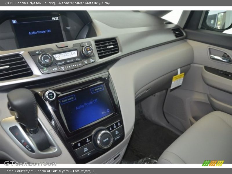 Alabaster Silver Metallic / Gray 2015 Honda Odyssey Touring