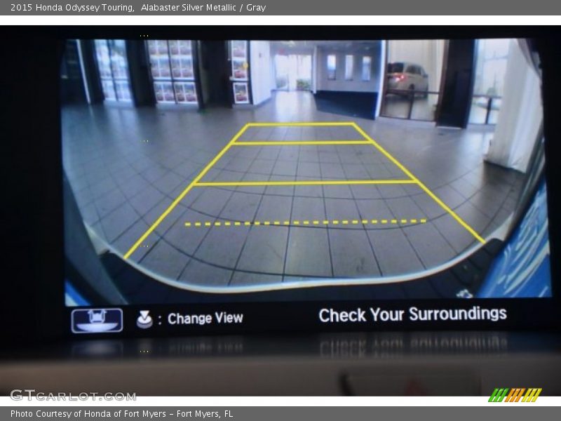Alabaster Silver Metallic / Gray 2015 Honda Odyssey Touring