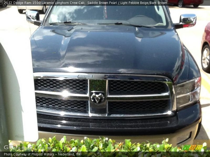 Saddle Brown Pearl / Light Pebble Beige/Bark Brown 2012 Dodge Ram 1500 Laramie Longhorn Crew Cab
