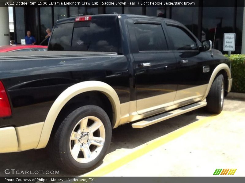 Saddle Brown Pearl / Light Pebble Beige/Bark Brown 2012 Dodge Ram 1500 Laramie Longhorn Crew Cab