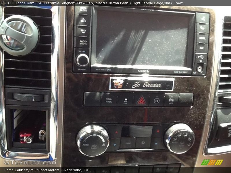 Saddle Brown Pearl / Light Pebble Beige/Bark Brown 2012 Dodge Ram 1500 Laramie Longhorn Crew Cab
