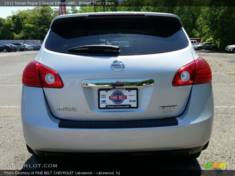 Brilliant Silver / Black 2012 Nissan Rogue S Special Edition AWD
