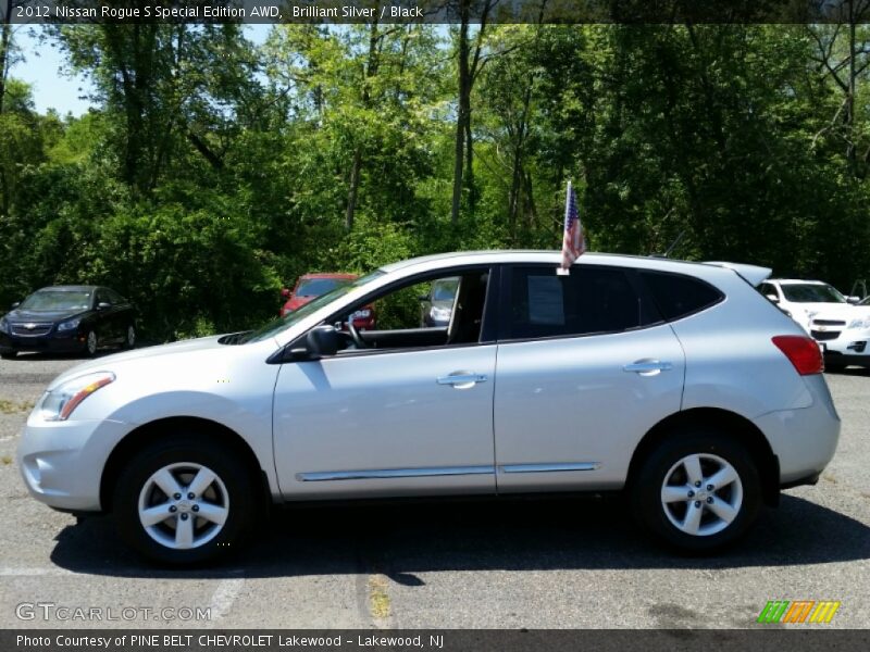 Brilliant Silver / Black 2012 Nissan Rogue S Special Edition AWD