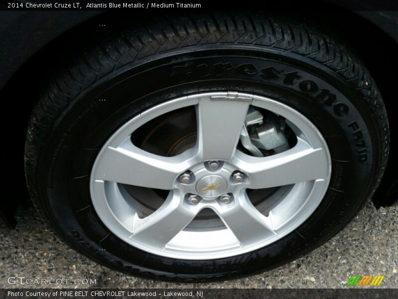 Atlantis Blue Metallic / Medium Titanium 2014 Chevrolet Cruze LT