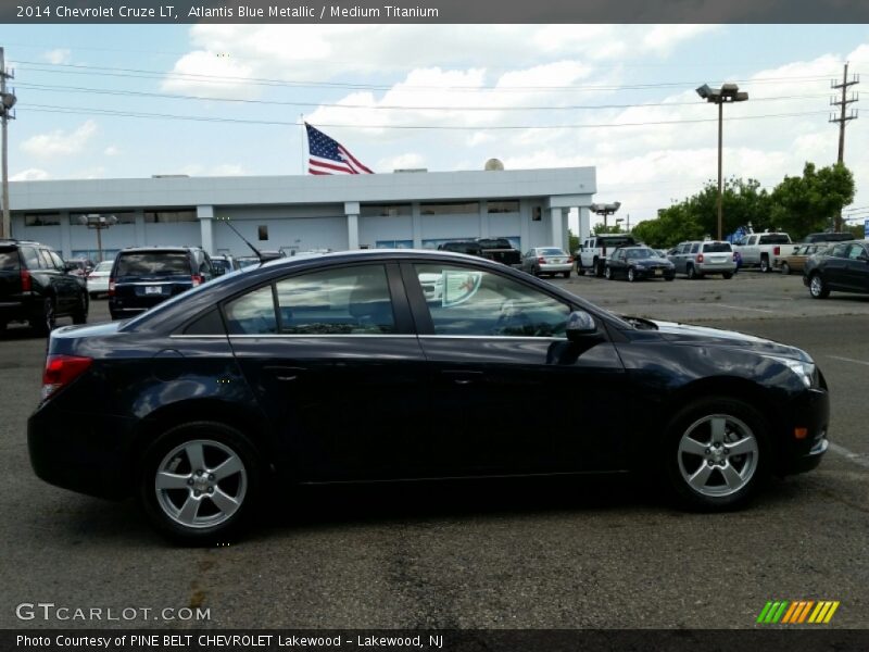 Atlantis Blue Metallic / Medium Titanium 2014 Chevrolet Cruze LT