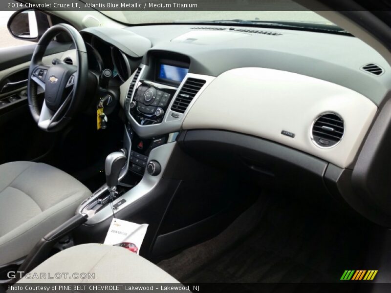 Atlantis Blue Metallic / Medium Titanium 2014 Chevrolet Cruze LT