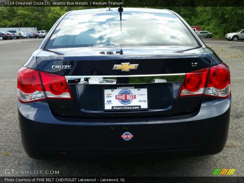 Atlantis Blue Metallic / Medium Titanium 2014 Chevrolet Cruze LT