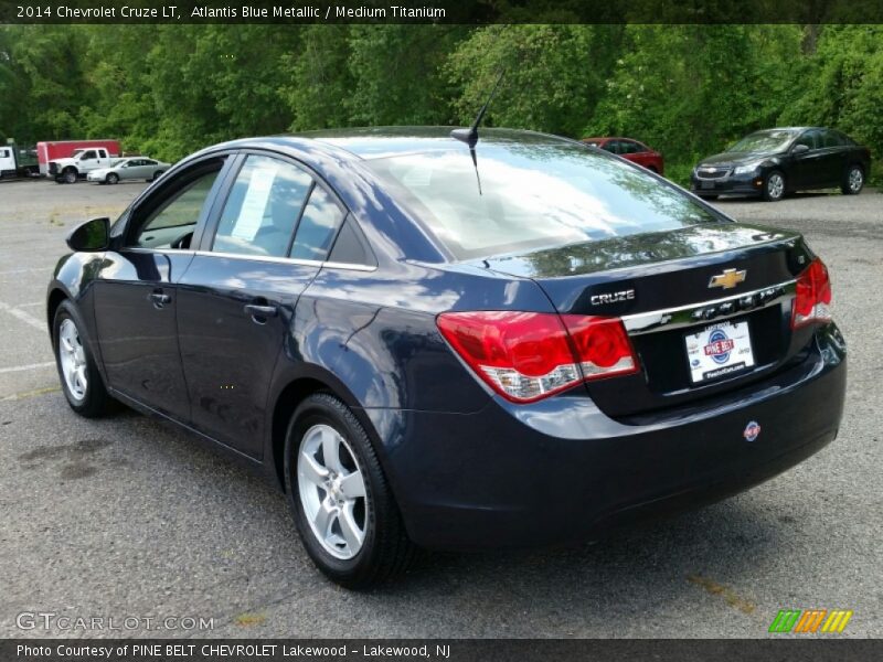 Atlantis Blue Metallic / Medium Titanium 2014 Chevrolet Cruze LT