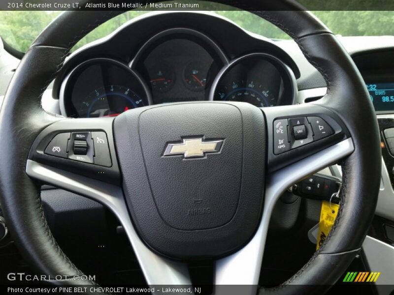 Atlantis Blue Metallic / Medium Titanium 2014 Chevrolet Cruze LT