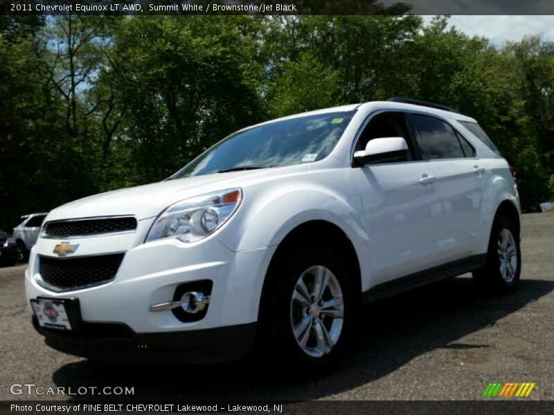 Summit White / Brownstone/Jet Black 2011 Chevrolet Equinox LT AWD