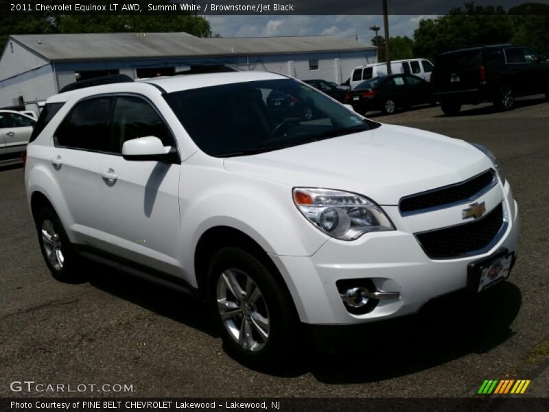 Summit White / Brownstone/Jet Black 2011 Chevrolet Equinox LT AWD