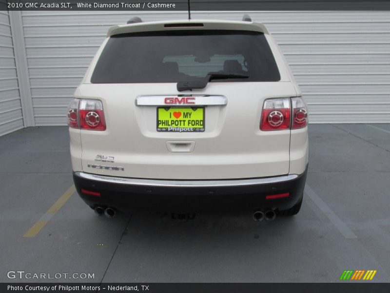 White Diamond Tricoat / Cashmere 2010 GMC Acadia SLT