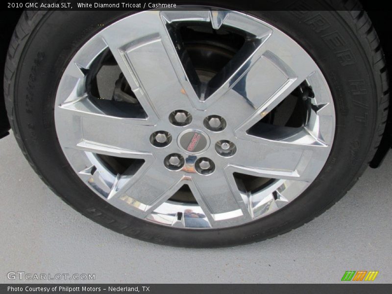 White Diamond Tricoat / Cashmere 2010 GMC Acadia SLT