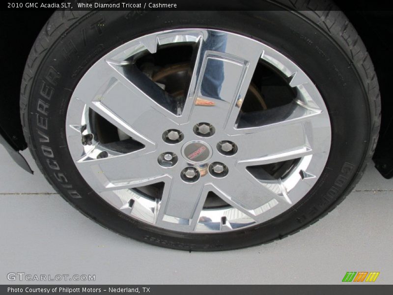 White Diamond Tricoat / Cashmere 2010 GMC Acadia SLT