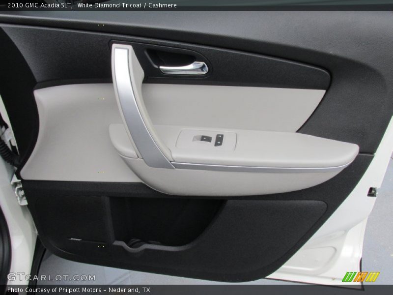 White Diamond Tricoat / Cashmere 2010 GMC Acadia SLT