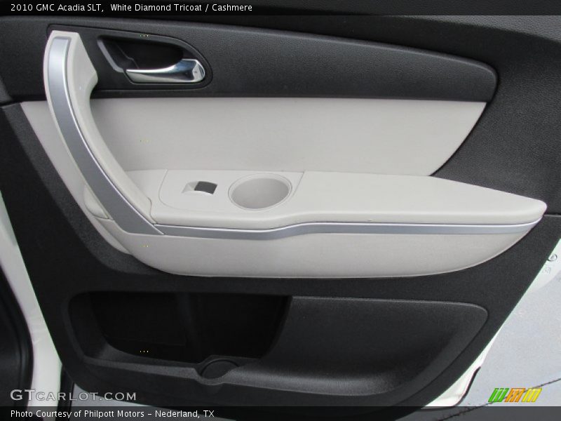 White Diamond Tricoat / Cashmere 2010 GMC Acadia SLT