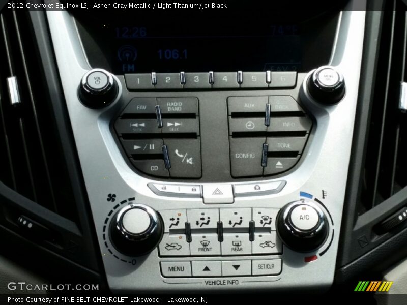 Ashen Gray Metallic / Light Titanium/Jet Black 2012 Chevrolet Equinox LS