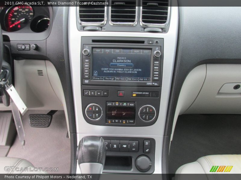 White Diamond Tricoat / Cashmere 2010 GMC Acadia SLT