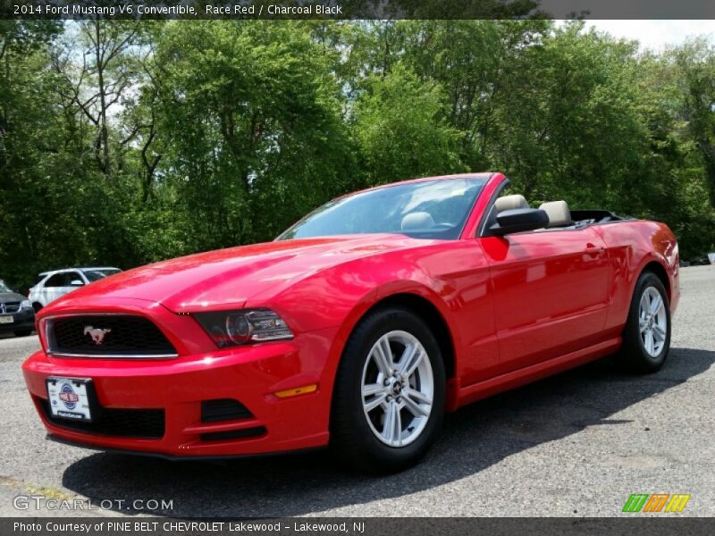 Race Red / Charcoal Black 2014 Ford Mustang V6 Convertible