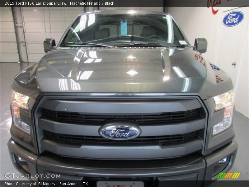 Magnetic Metallic / Black 2015 Ford F150 Lariat SuperCrew