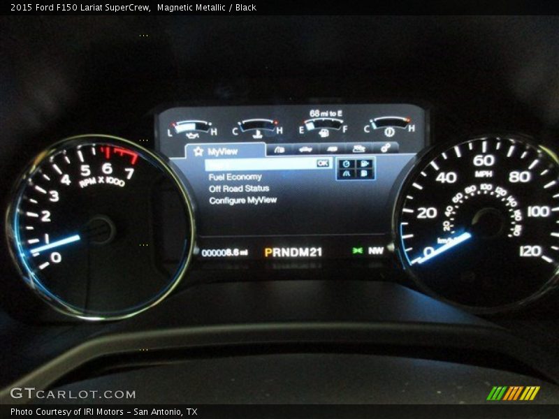 Magnetic Metallic / Black 2015 Ford F150 Lariat SuperCrew
