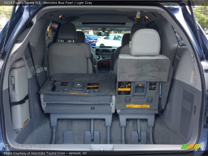 Shoreline Blue Pearl / Light Gray 2014 Toyota Sienna XLE